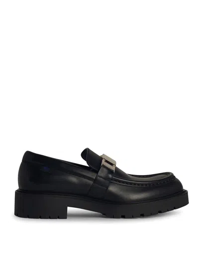 Burberry Raft Black Leather Loafers