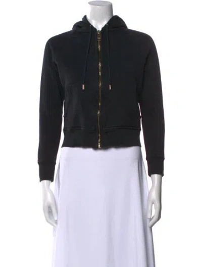 Pre-owned Burberry Mock Neck Long Sleeve Sweatshirt In Black