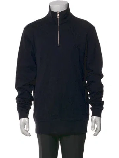Pre-owned Burberry Mock Neck Long Sleeve Sweatshirt In Black