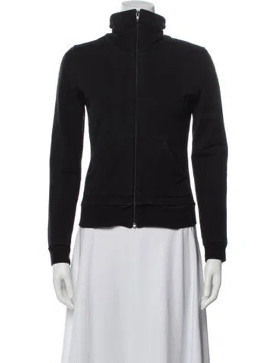 Pre-owned Burberry Mock Neck Long Sleeve Sweatshirt In Blue