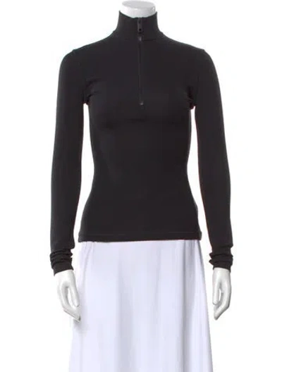 Pre-owned Burberry Mock Neck Long Sleeve Sweatshirt W/ Tags In Black