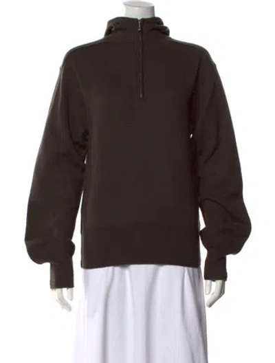 Pre-owned Burberry Mock Neck Sweater W/ Tags In Brown
