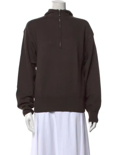 Pre-owned Burberry Mock Neck Sweater W/ Tags In Multi