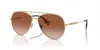 Burberry Womens Gold Be3147 Aviator-frame Metal Sunglasses
