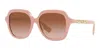 Burberry Womens Be4389 Joni Square-frame Brand-embellished Acetate Sunglasses Pink