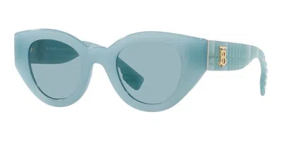 Burberry Woman Sunglass Be4390 Meadow In Azure