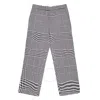 Burberry Monochrome Vintage Check Trousers In Gray
