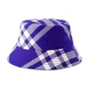 Burberry Monogram Bucket Hat -  - Wool - Blue