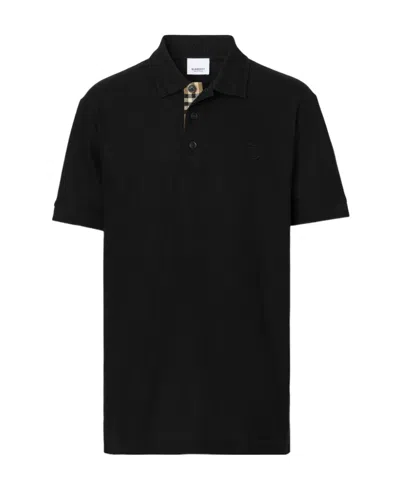 BURBERRY BURBERRY LOGO EMBROIDERED SHORT-SLEEVED POLO SHIRT