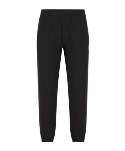Burberry Monogram Embroidered Joggers In Black