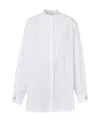 Burberry Monogram-motif Cotton Shirt In White