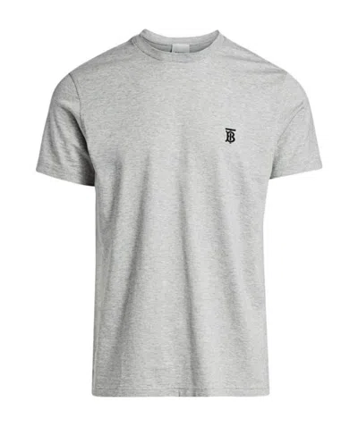 Burberry Monogram Motif Cotton T-shirt In Gray