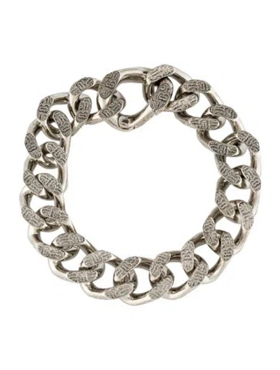 Pre-owned Burberry Monogram Motif Link Bracelet, 7.25" In Multi