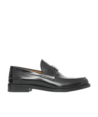 BURBERRY FRED MONOGRAM-MOTIF LOAFERS