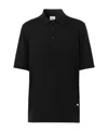 Burberry Monogram Motif Polo Shirt In Black