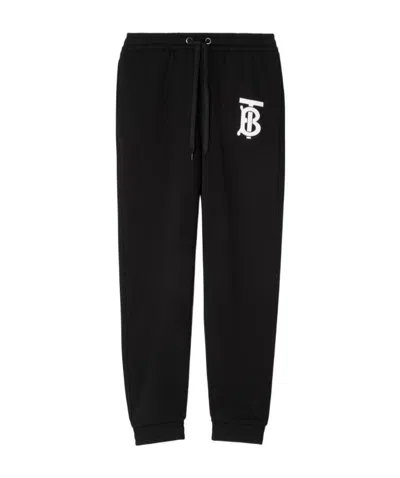 Burberry Monogram Motif Track Pants In Black