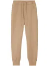 Burberry Monogram Motif Wool Cashmere Blend Jogging Pants In Neutrals