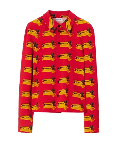 BURBERRY BURBERRY MONOGRAM-PATTERN LONG SLEEVED SHIRT