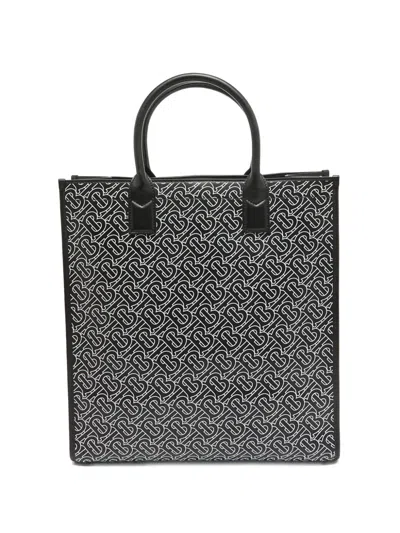 Pre-owned Burberry Monogram-pattern Tote Bag