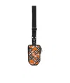 Burberry Monogram-pattern Zip-fastening Wallet In Black