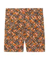 Burberry Monogram-print Bermuda Shorts In Multicolor