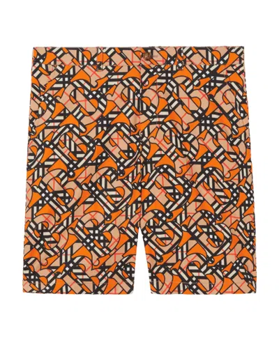 Burberry Monogram-print Bermuda Shorts In Multicolor