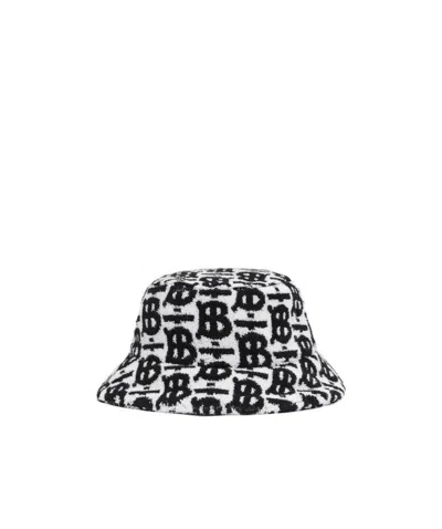 BURBERRY MONOGRAM-PRINT BUCKET HAT