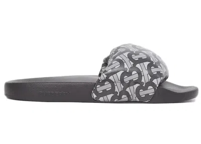 Pre-owned Burberry Monogram Print Slide (women's) Sneakers In Grey