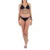 Burberry Monogram Print Triangle Bikini In Deep Royal Blue In Blue