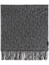 Burberry Monogram Scarf In Grey