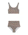 Burberry Monogram-print Bikini In Multi