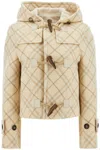 Burberry Wool Cashmere Duffle Jacket In Neutro