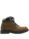 Burberry Moor Suede Lace-up Hiking Boots In Brown