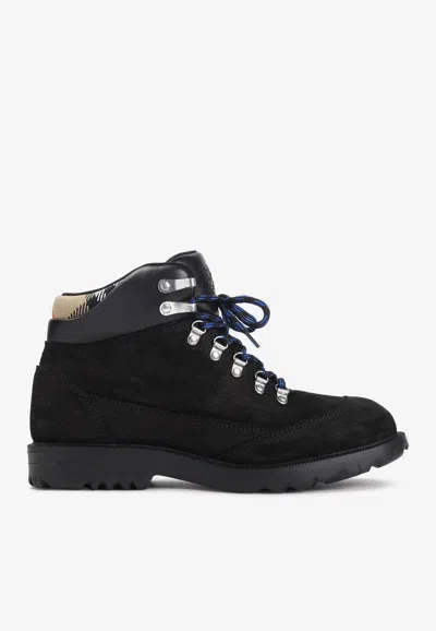 BURBERRY MOOR LACE-UP BOOTS