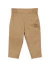 Burberry Ekd Motif Cotton Twill Chinos In Archive Beige