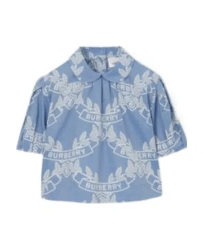 BURBERRY BURBERRY PUFF SLEEVES POLO TOP ADA