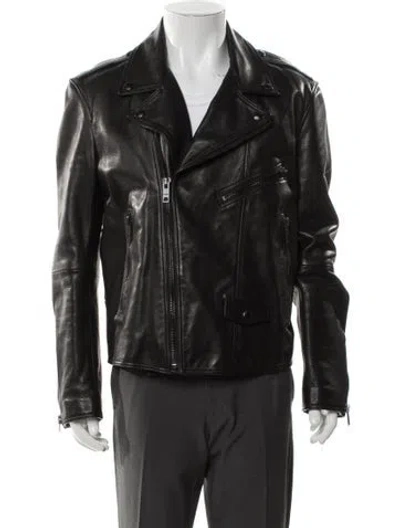 Pre-owned Burberry Moto Jacket In Black