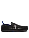 Burberry Slip-ons With Metal Hardware Detail In Black