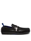 Burberry Slip-ons With Metal Hardware Detail In Black