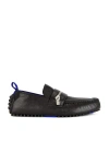 Burberry Slip-ons With Metal Hardware Detail In Black