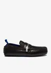 Burberry Slip-ons With Metal Hardware Detail In Black