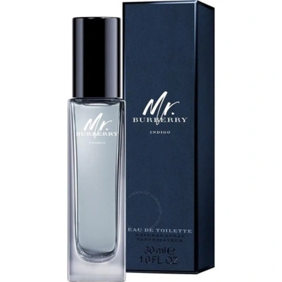 Burberry Mr.  Indigo Edt Spray 1.0 oz Fragrances 3614229840179 In Berry / Indigo / Violet / White