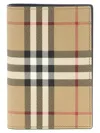 Burberry Canvas Checkered Bifold Wallet In Brown