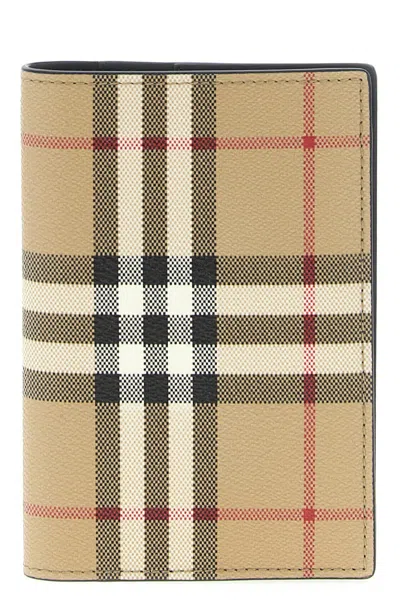 Burberry 'ms' Passport Holder In Sand