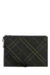 Burberry Checkered Pattern Clutch Bag