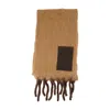 Burberry Mu Brushed Scarf In Brown