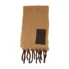 Burberry Mu Brushed Scarf In Brown