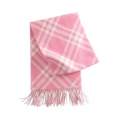Pre-owned Burberry Mu Check Cashmere Scarf 'sugar Pink' | Men's Size Onesize