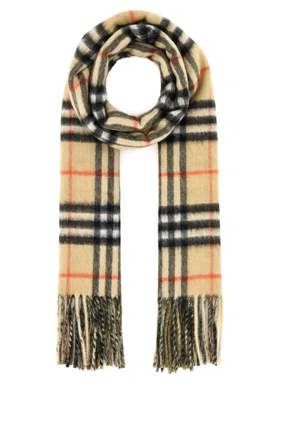 BURBERRY BURBERRY EMBROIDERED CASHMERE SCARF