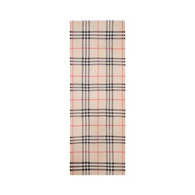 Pre-owned Burberry Mu Gentleman Check Scarf 'stone Check' | Tan | Men's Size Onesize In Brown